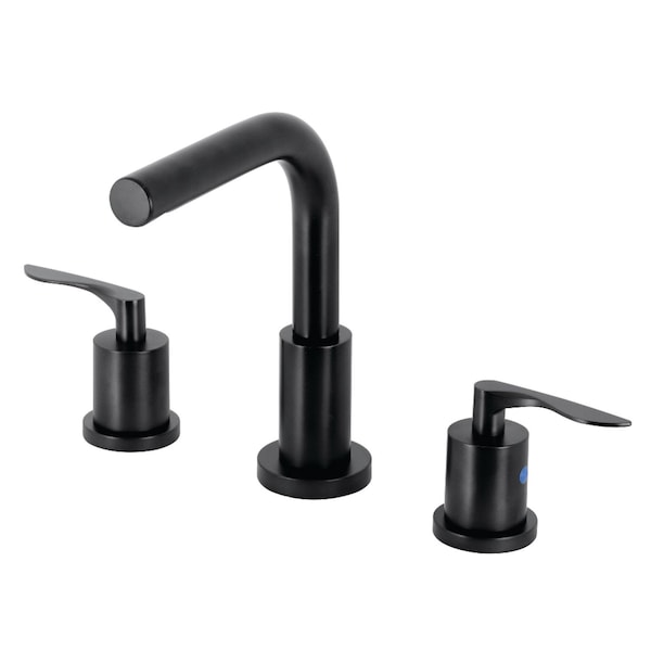 Kingston Brass FSC8950SVL Widespread Bathroom Faucet with Brass Pop-Up, Matte Black FSC8950SVL - main